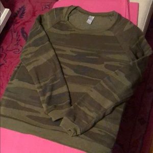 Alternative Apparel crew neck Camo sweatshirt